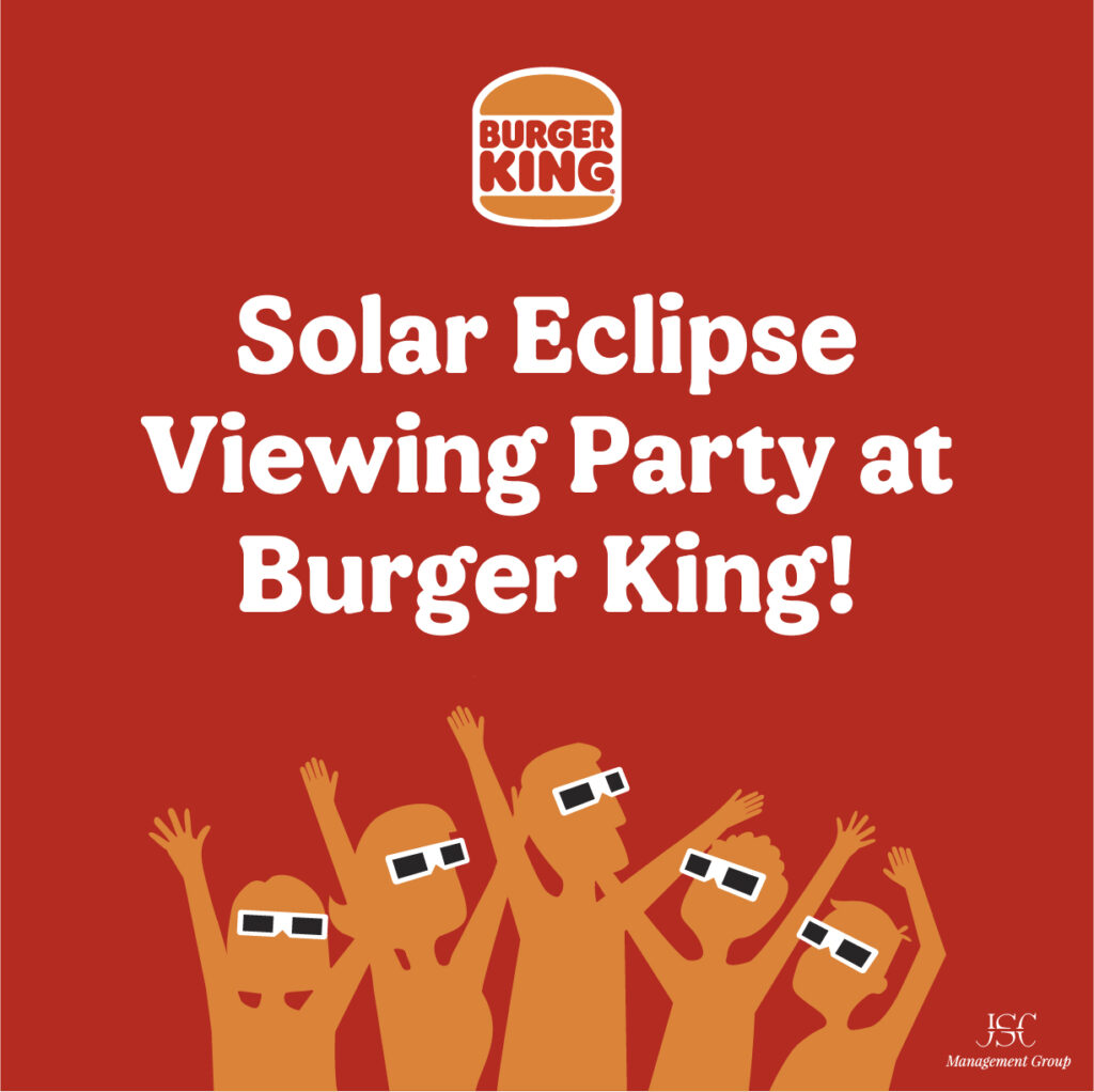 Solar Eclipse Viewing Party at Burger King!
