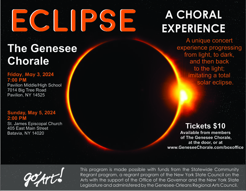 The Genesee Chorale presents “Eclipse: A Choral Experience”